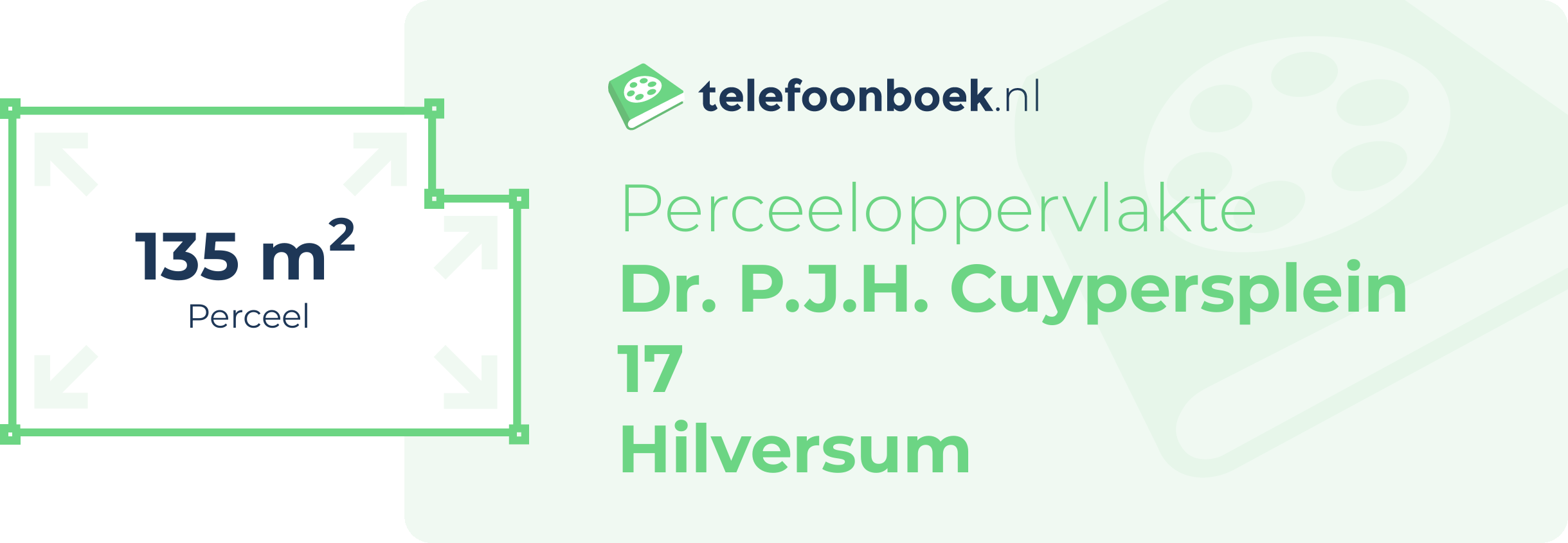 Perceeloppervlakte Dr. P.J.H. Cuypersplein 17 Hilversum