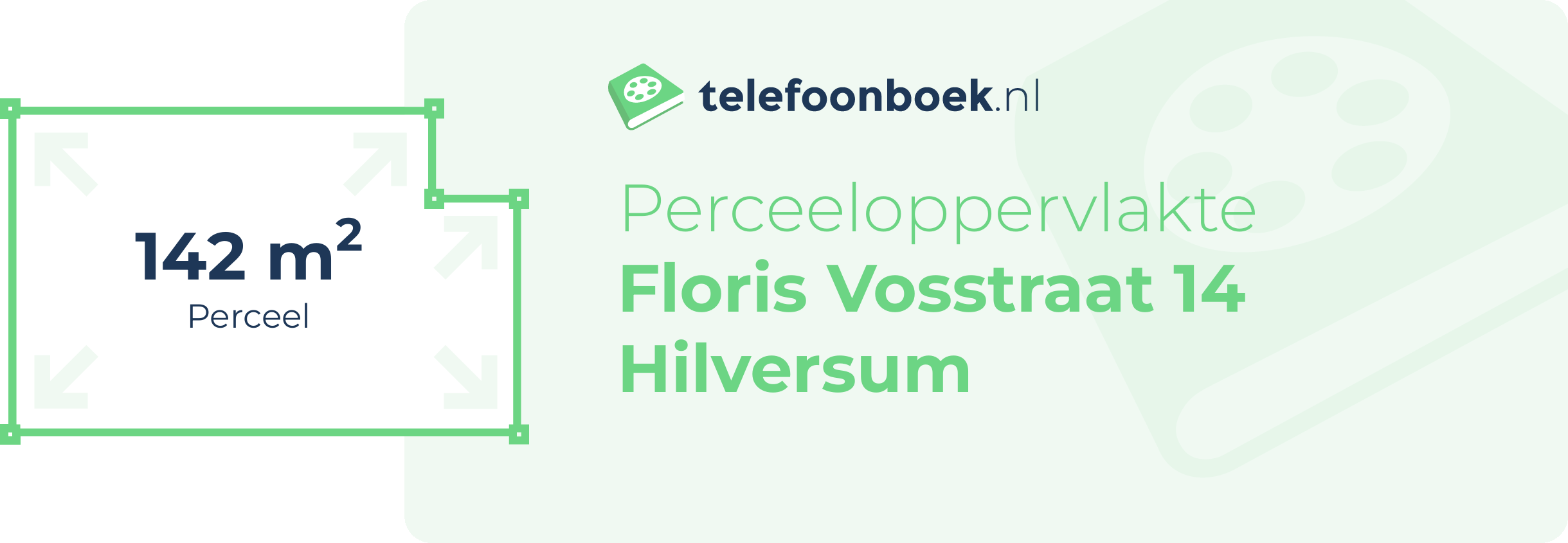 Perceeloppervlakte Floris Vosstraat 14 Hilversum