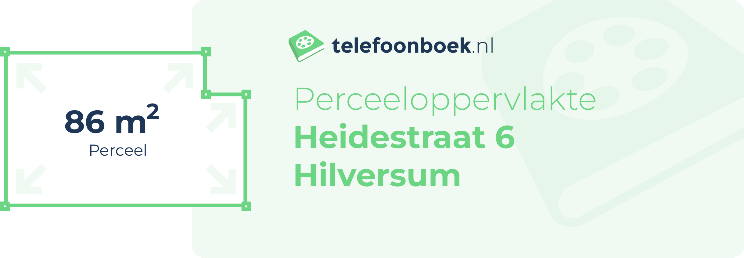 Perceeloppervlakte Heidestraat 6 Hilversum