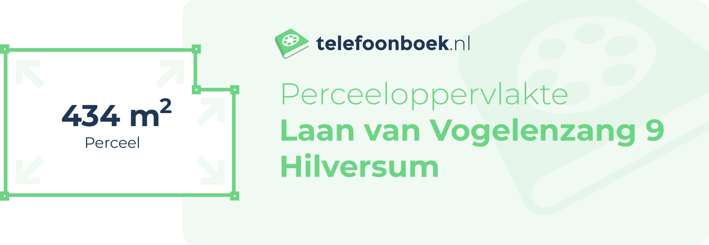 Perceeloppervlakte Laan Van Vogelenzang 9 Hilversum