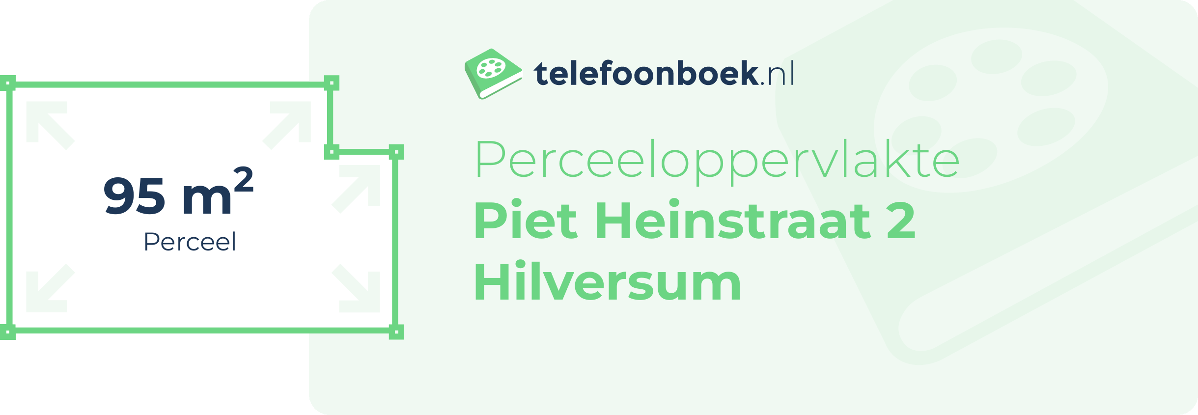 Perceeloppervlakte Piet Heinstraat 2 Hilversum