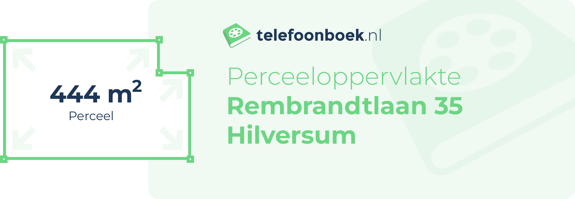 Perceeloppervlakte Rembrandtlaan 35 Hilversum