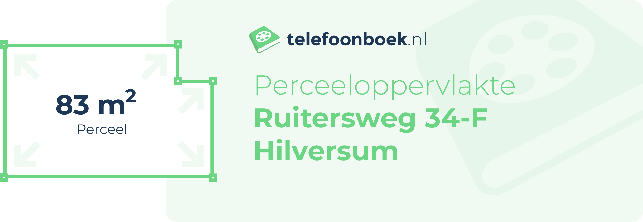 Perceeloppervlakte Ruitersweg 34-F Hilversum