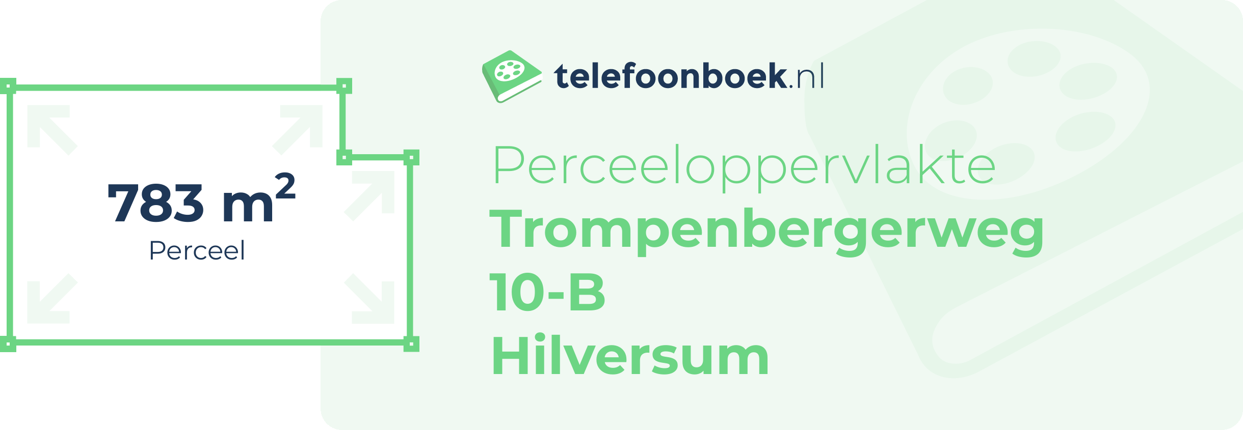 Perceeloppervlakte Trompenbergerweg 10-B Hilversum