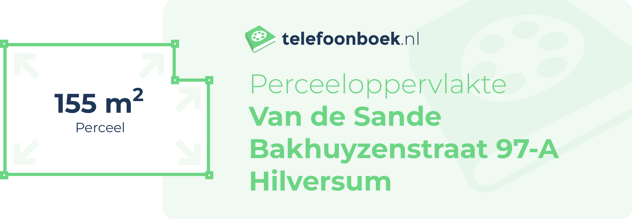 Perceeloppervlakte Van De Sande Bakhuyzenstraat 97-A Hilversum