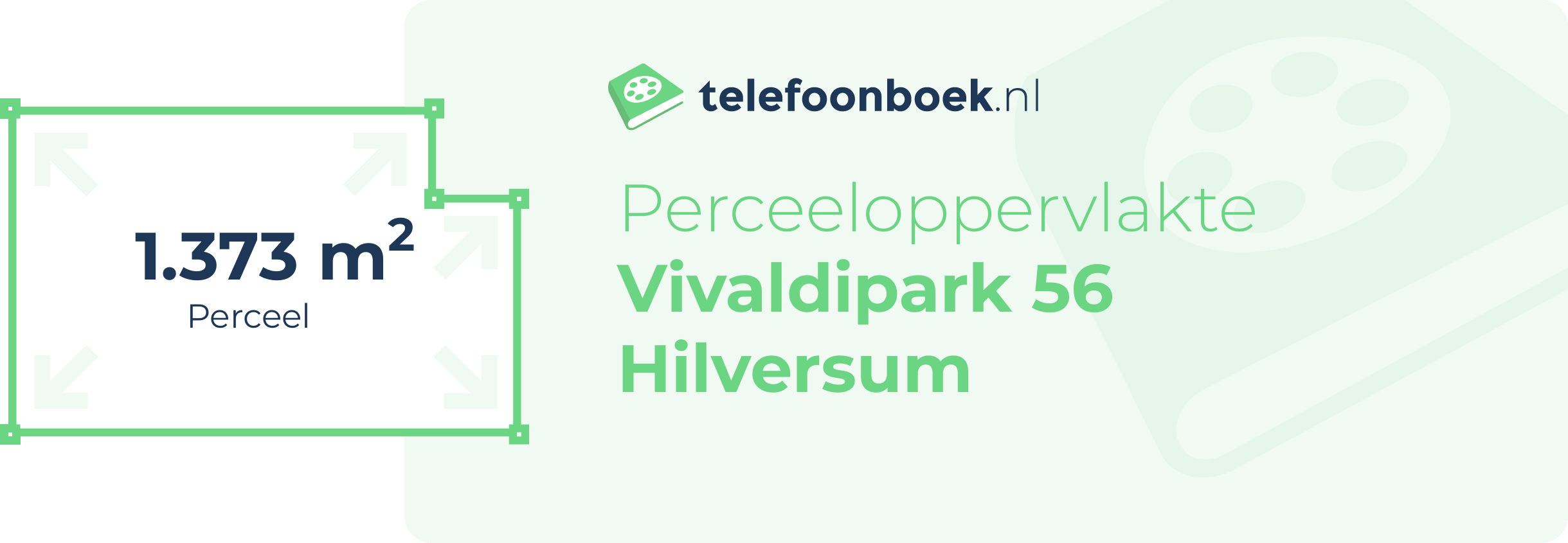 Perceeloppervlakte Vivaldipark 56 Hilversum
