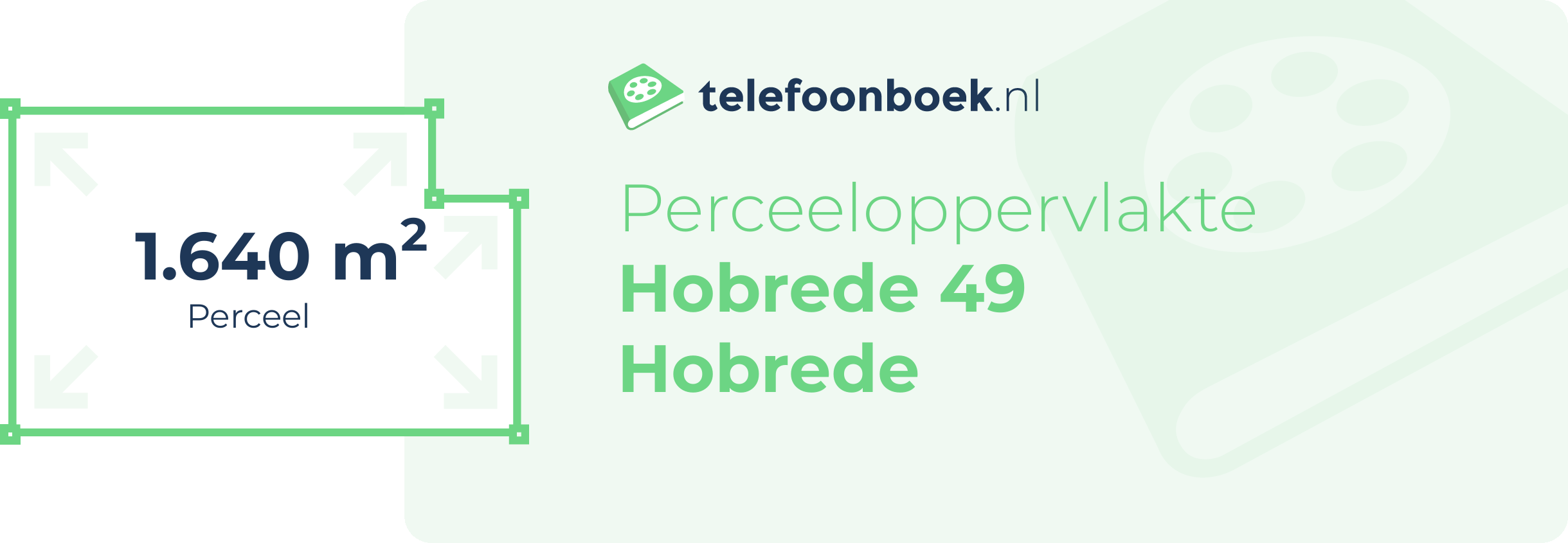 Perceeloppervlakte Hobrede 49 Hobrede