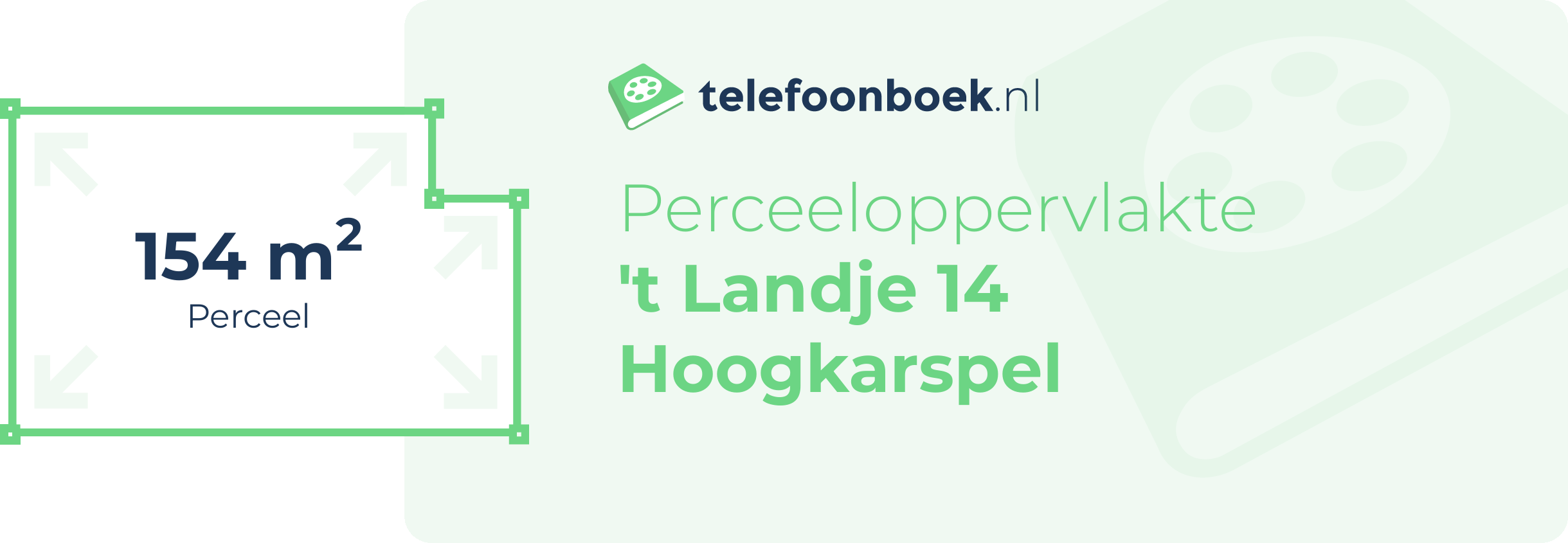 Perceeloppervlakte 't Landje 14 Hoogkarspel