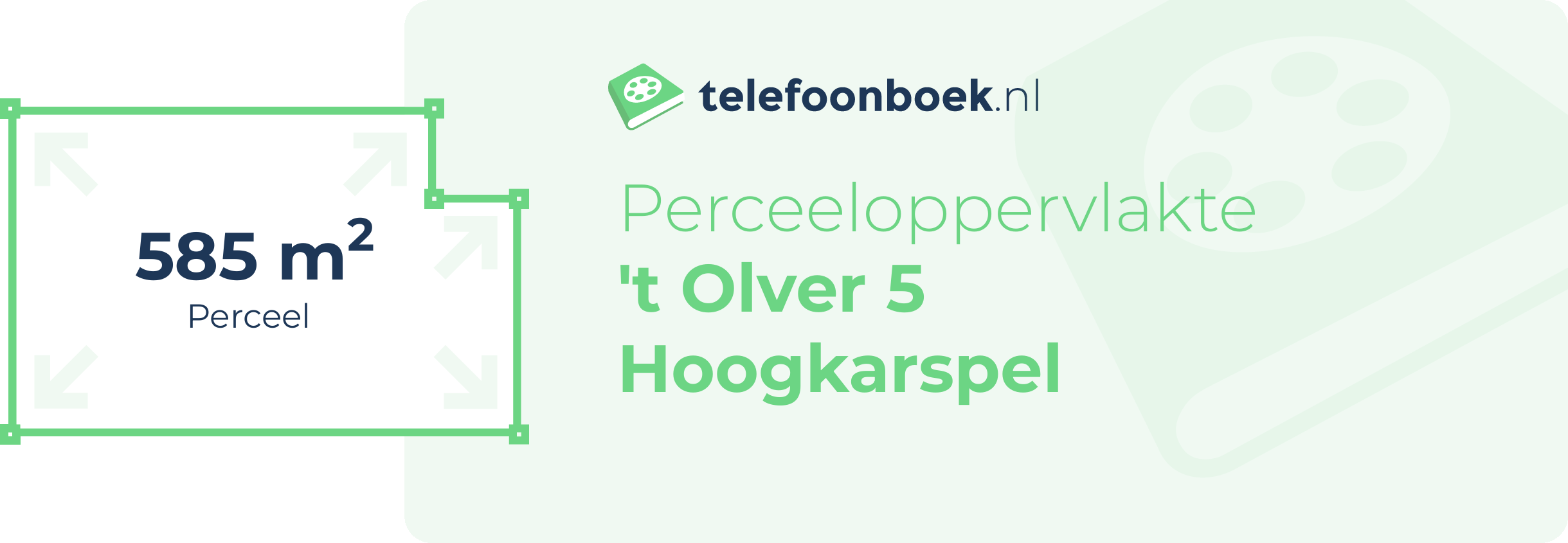 Perceeloppervlakte 't Olver 5 Hoogkarspel