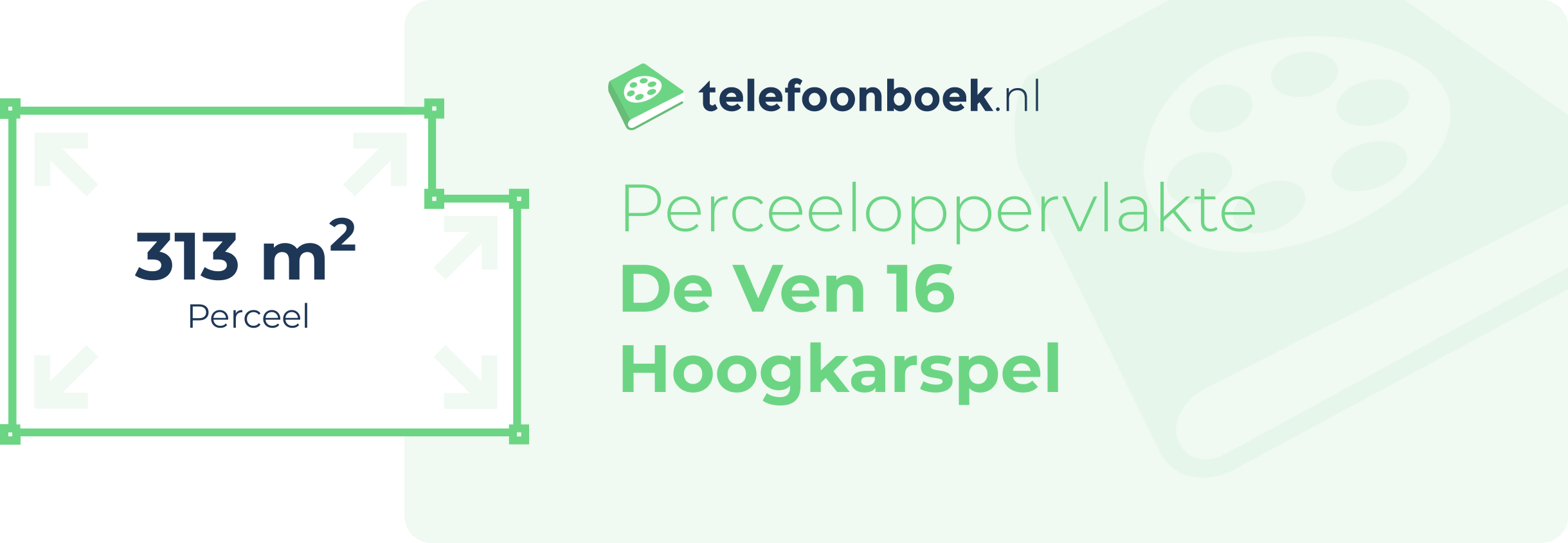 Perceeloppervlakte De Ven 16 Hoogkarspel