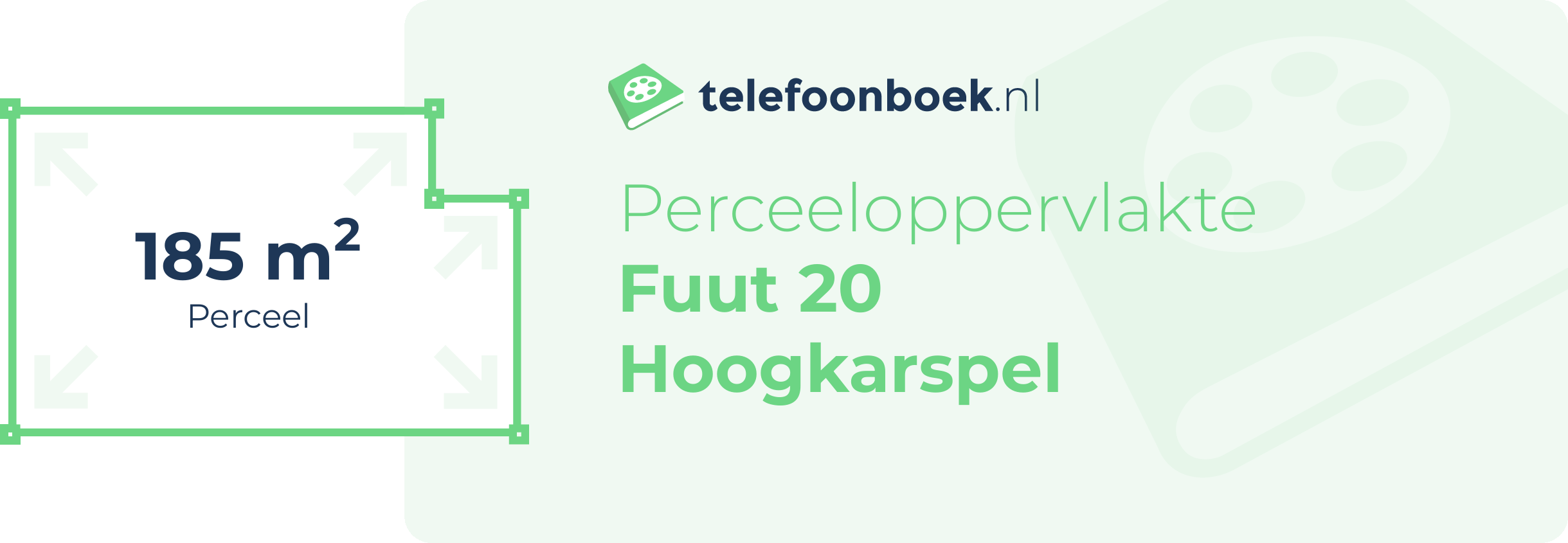 Perceeloppervlakte Fuut 20 Hoogkarspel