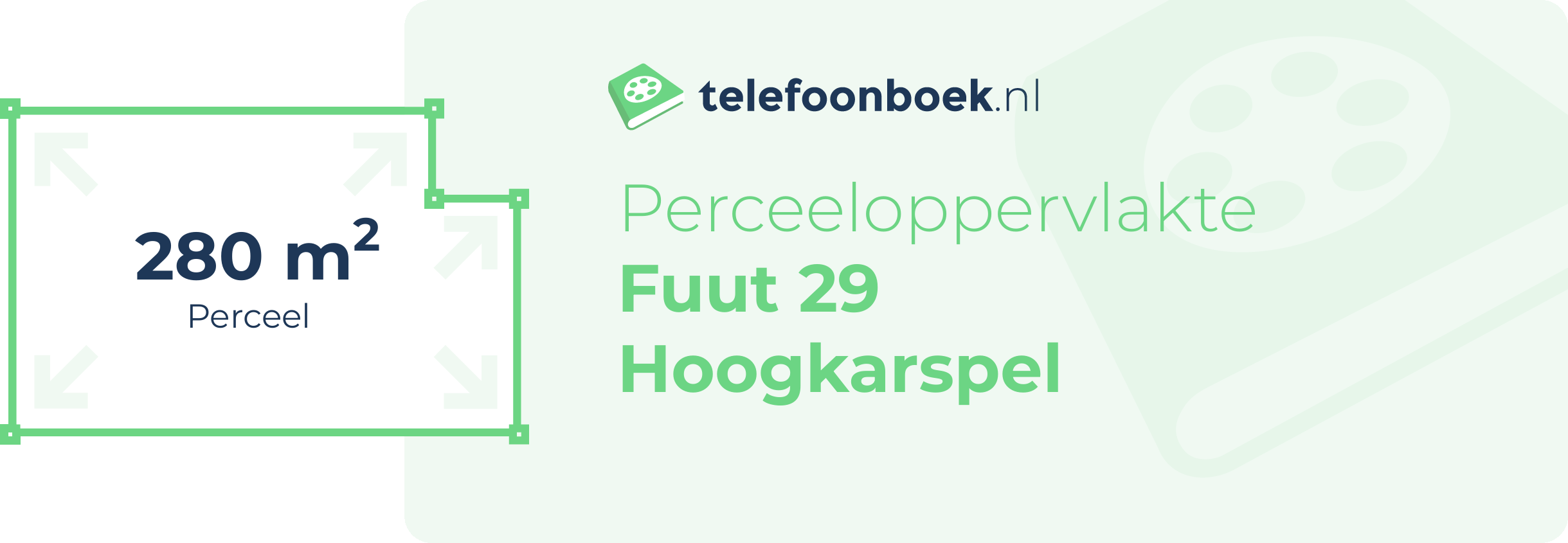 Perceeloppervlakte Fuut 29 Hoogkarspel