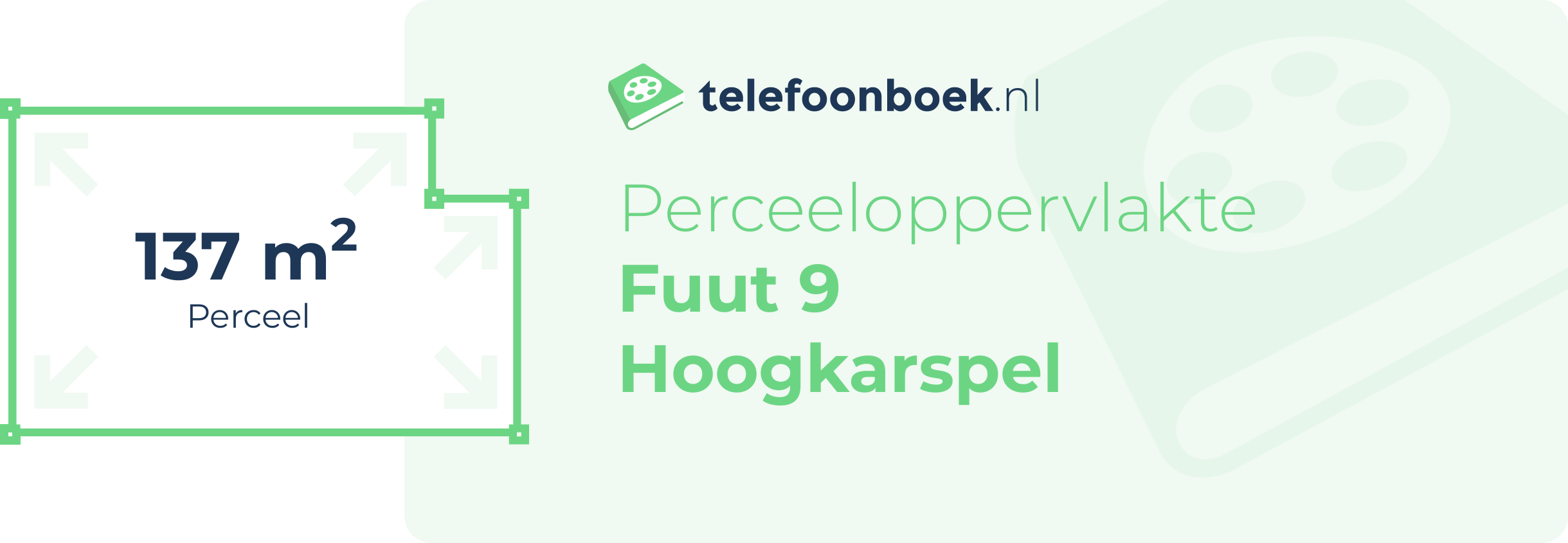 Perceeloppervlakte Fuut 9 Hoogkarspel