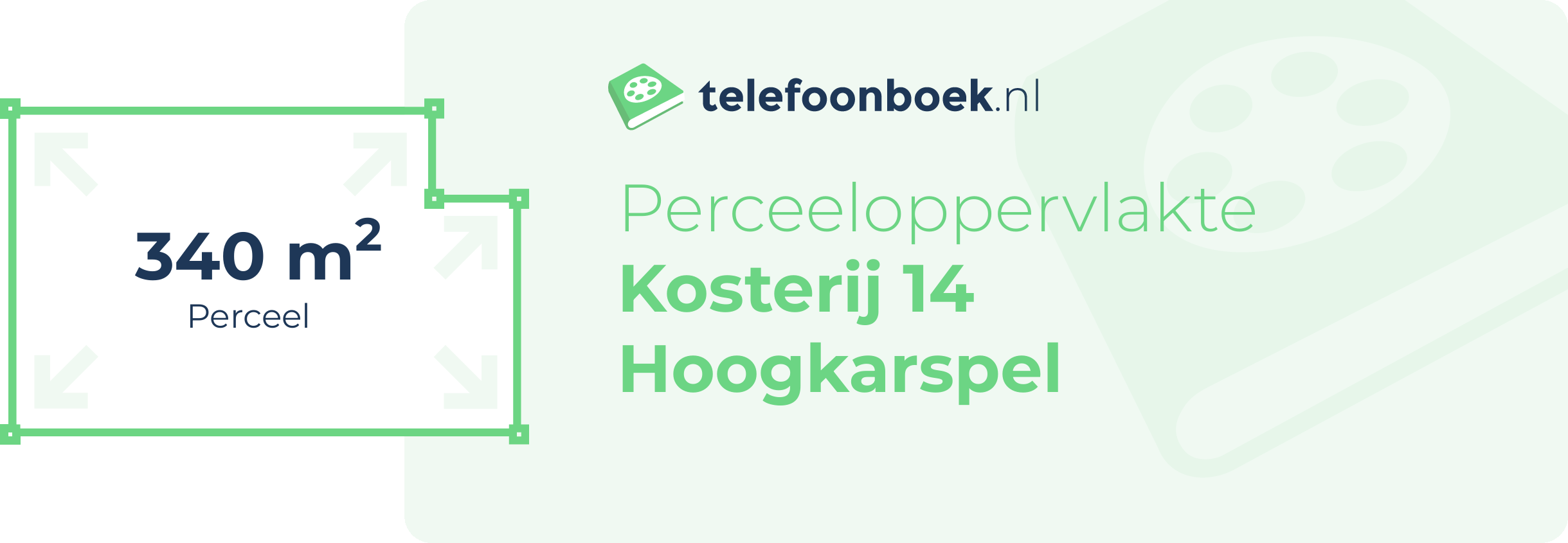 Perceeloppervlakte Kosterij 14 Hoogkarspel