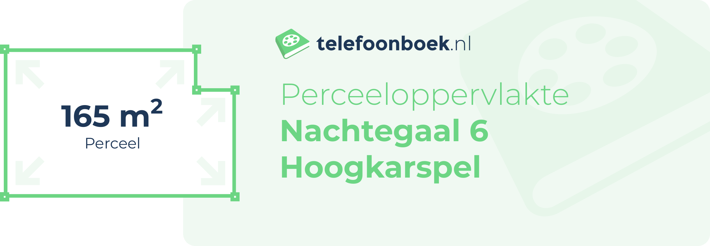 Perceeloppervlakte Nachtegaal 6 Hoogkarspel