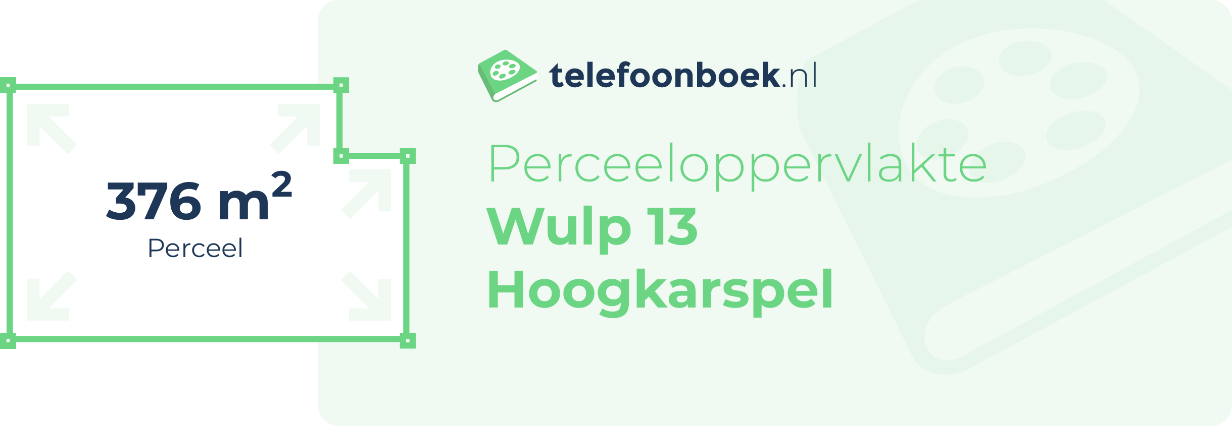 Perceeloppervlakte Wulp 13 Hoogkarspel