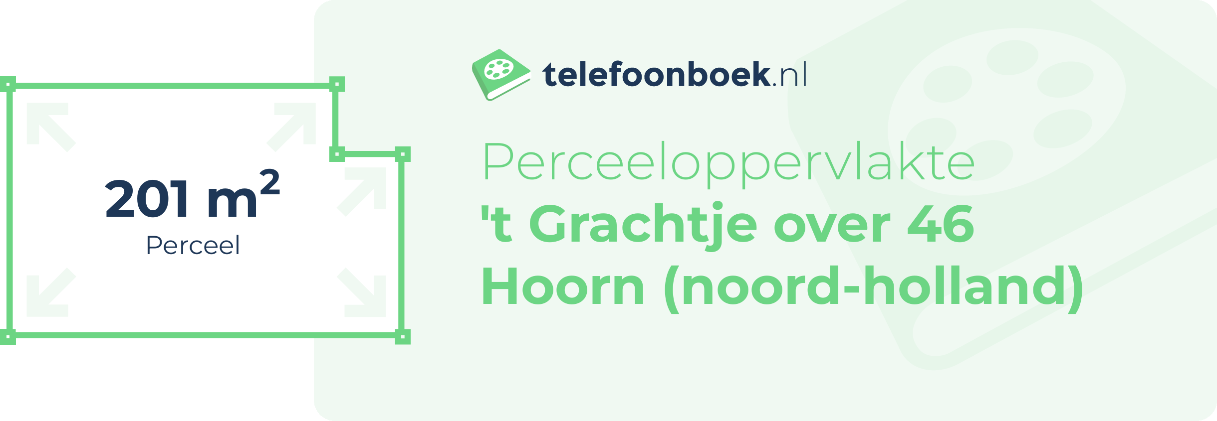Perceeloppervlakte 't Grachtje Over 46 Hoorn (Noord-Holland)