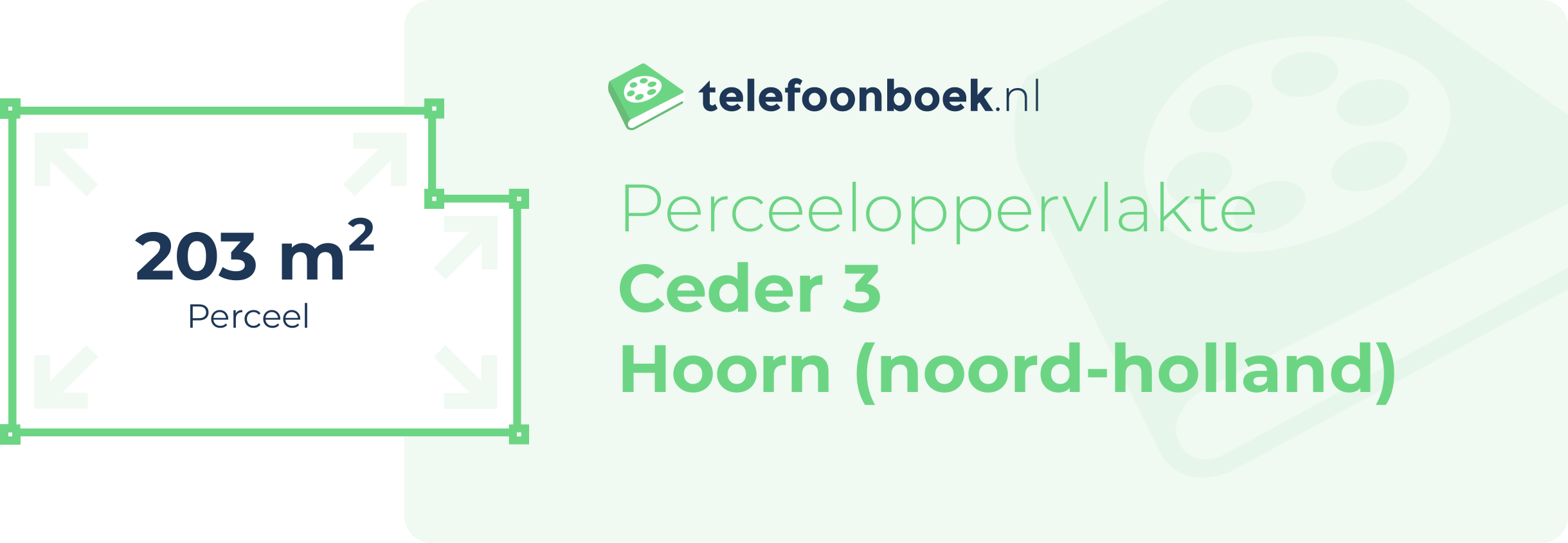 Perceeloppervlakte Ceder 3 Hoorn (Noord-Holland)