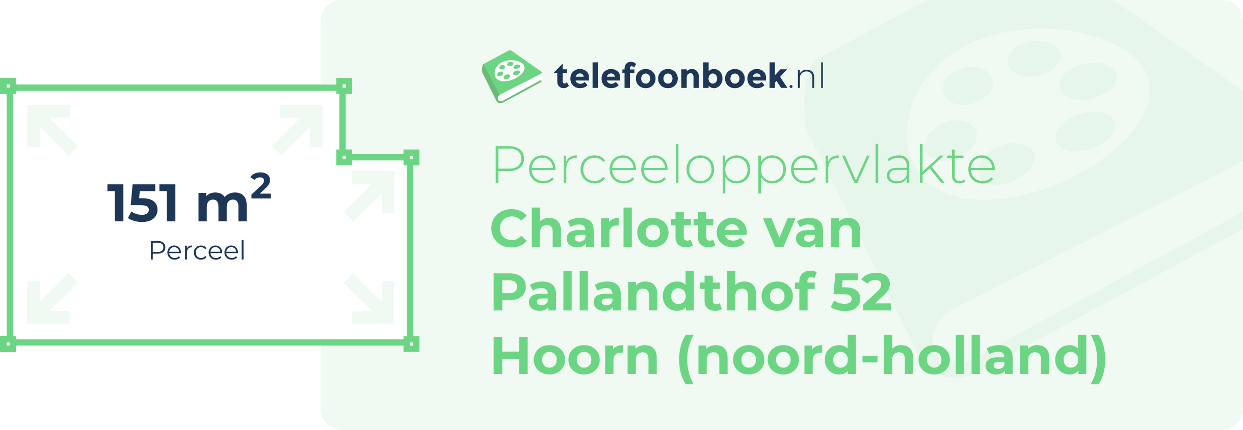 Perceeloppervlakte Charlotte Van Pallandthof 52 Hoorn (Noord-Holland)