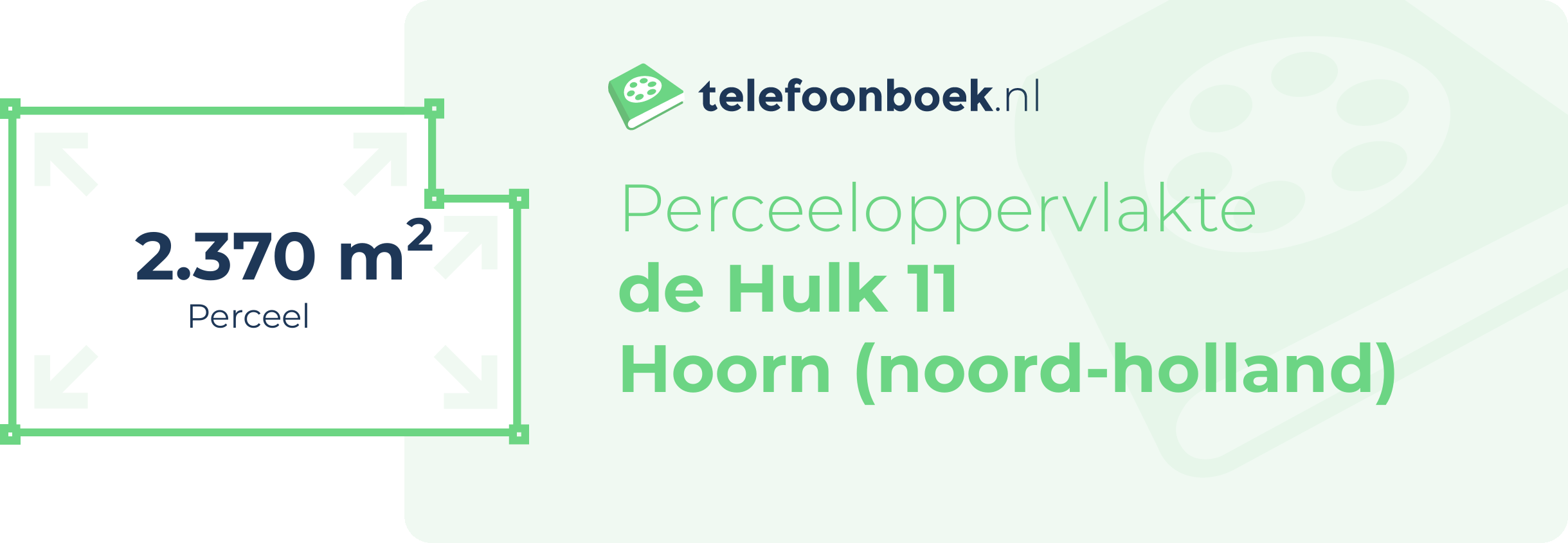 Perceeloppervlakte De Hulk 11 Hoorn (Noord-Holland)