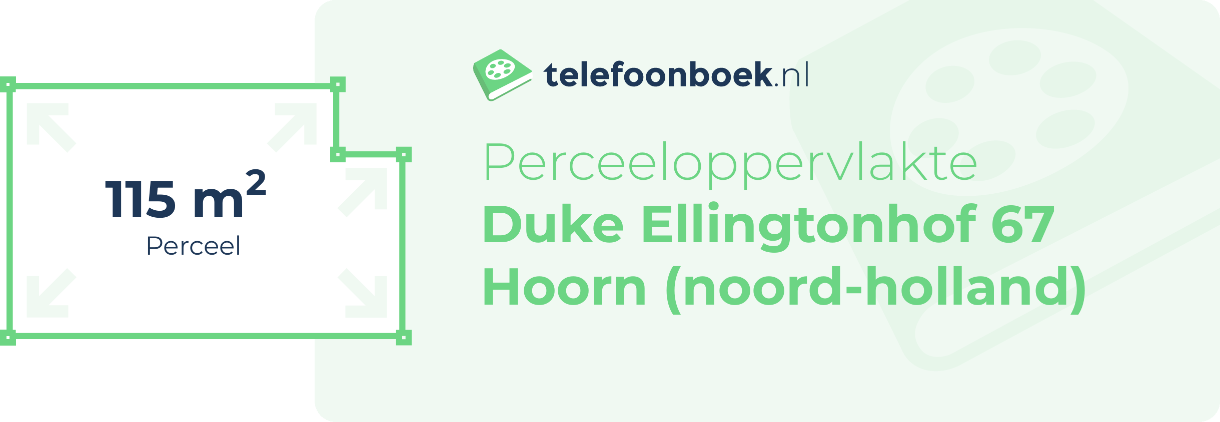Perceeloppervlakte Duke Ellingtonhof 67 Hoorn (Noord-Holland)