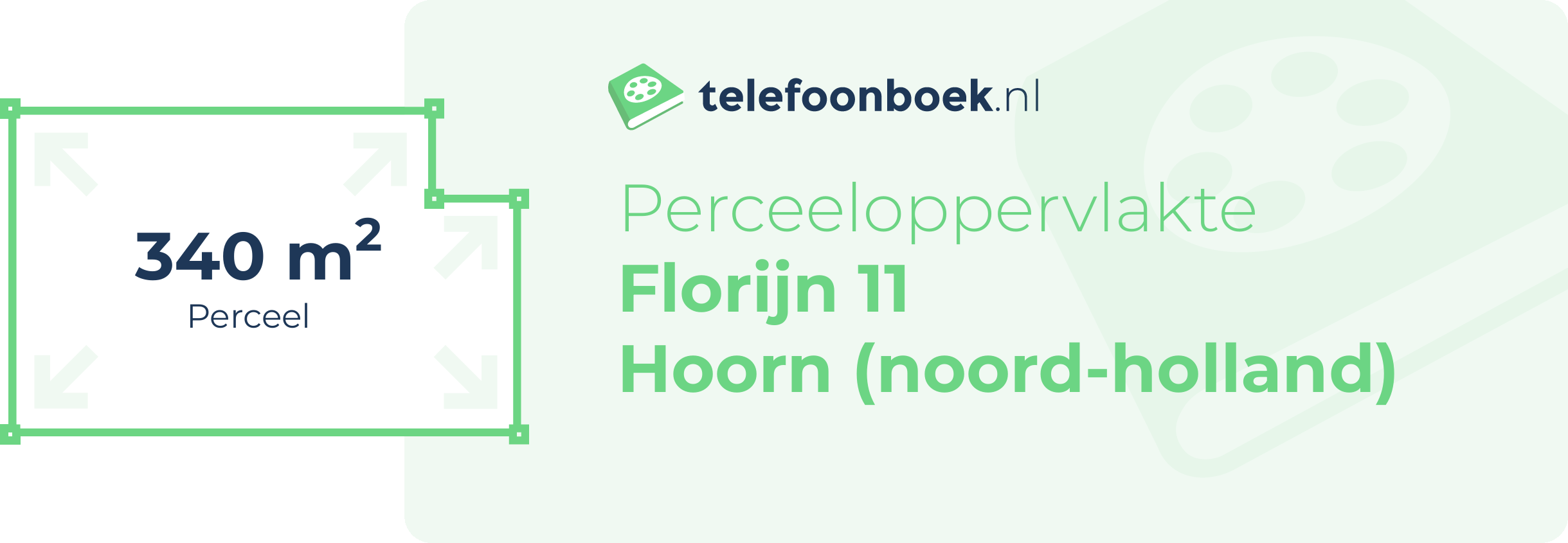 Perceeloppervlakte Florijn 11 Hoorn (Noord-Holland)