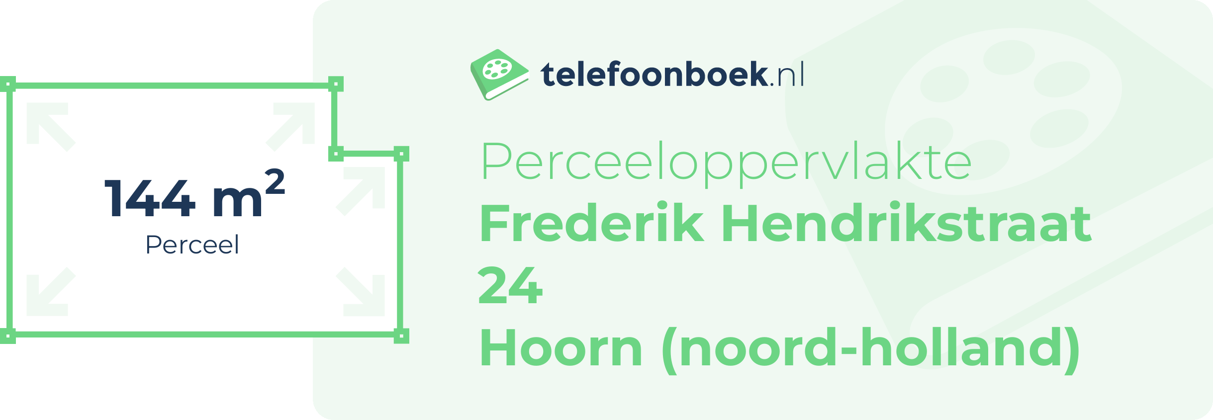 Perceeloppervlakte Frederik Hendrikstraat 24 Hoorn (Noord-Holland)