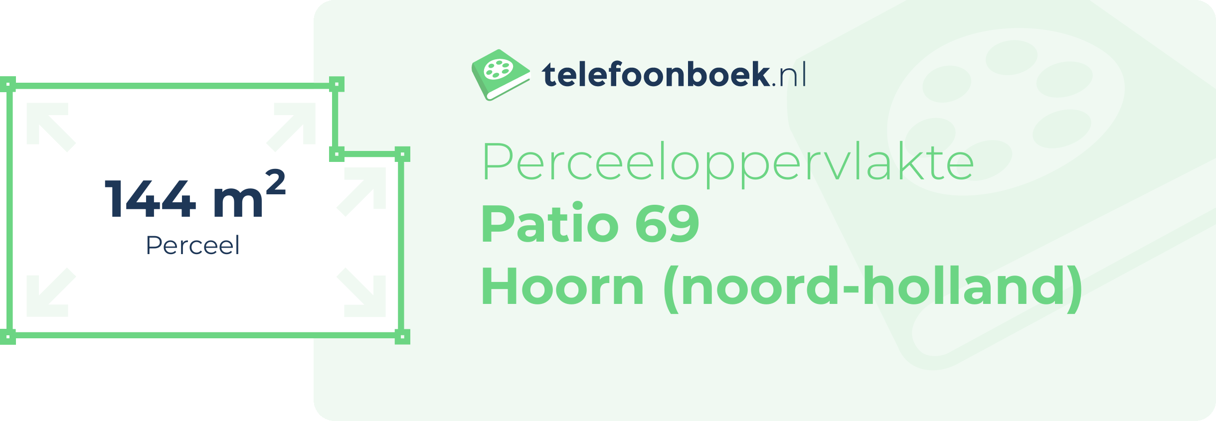 Perceeloppervlakte Patio 69 Hoorn (Noord-Holland)
