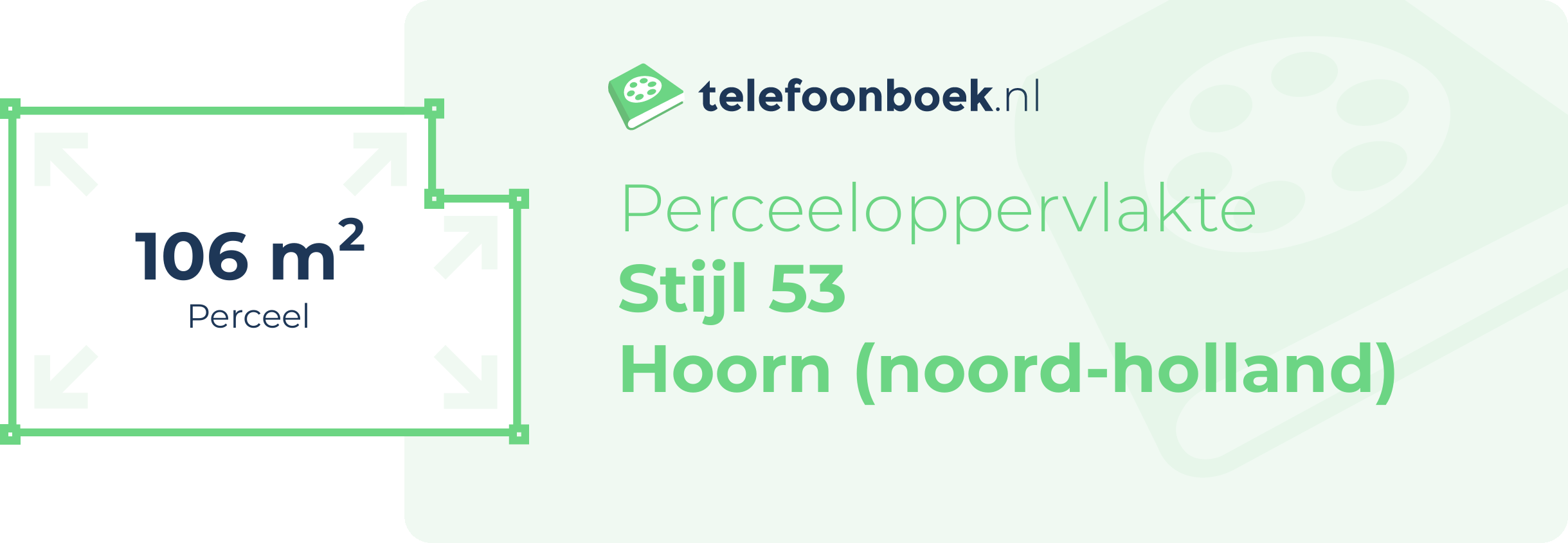 Perceeloppervlakte Stijl 53 Hoorn (Noord-Holland)