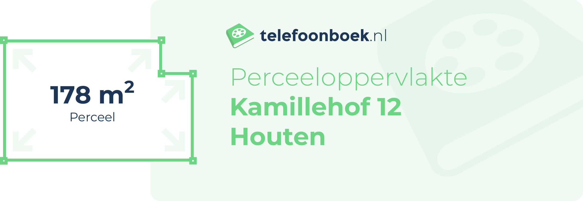 Perceeloppervlakte Kamillehof 12 Houten