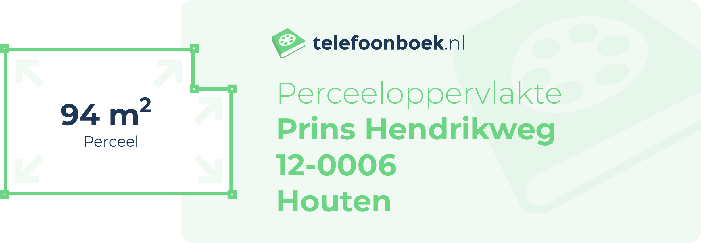 Perceeloppervlakte Prins Hendrikweg 12-0006 Houten