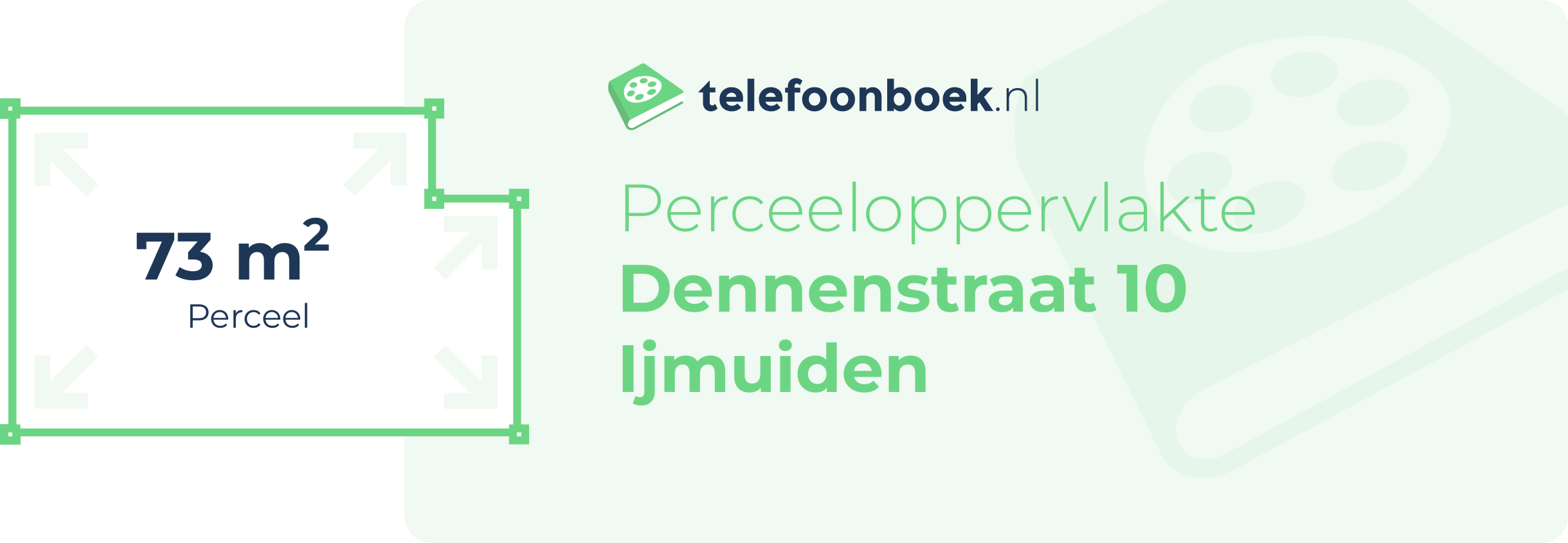 Perceeloppervlakte Dennenstraat 10 Ijmuiden