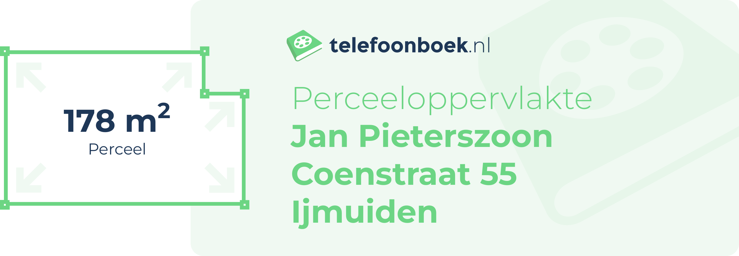 Perceeloppervlakte Jan Pieterszoon Coenstraat 55 Ijmuiden