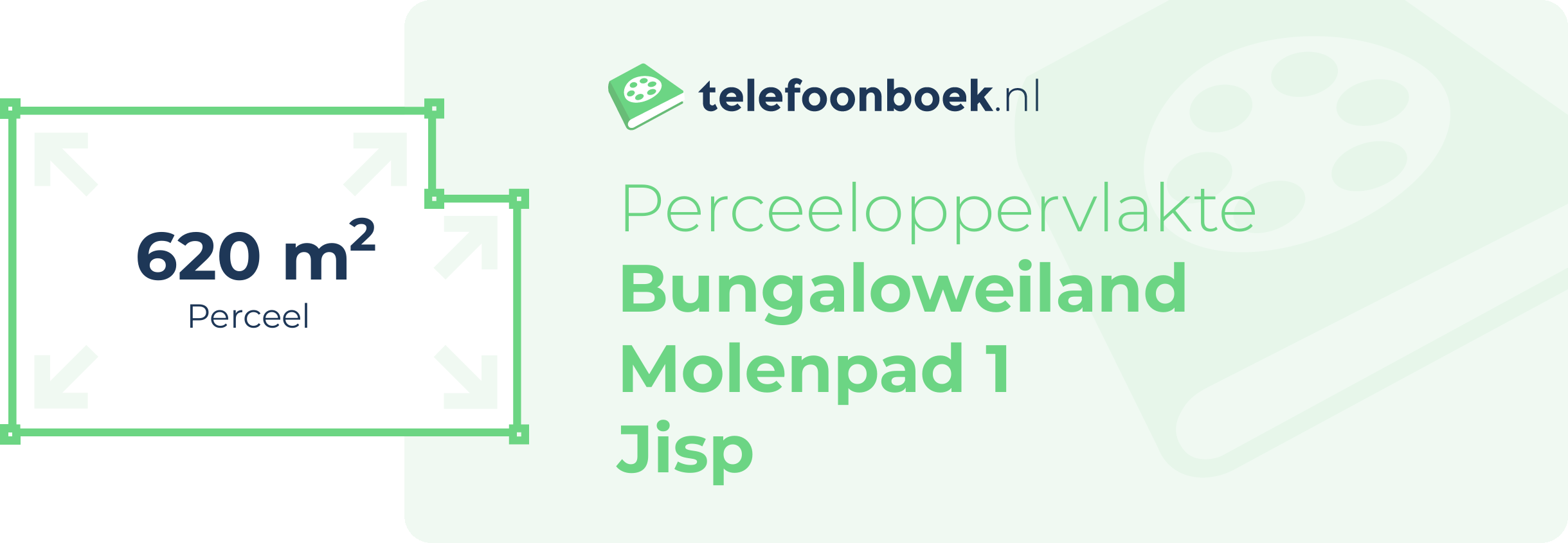 Perceeloppervlakte Bungaloweiland Molenpad 1 Jisp