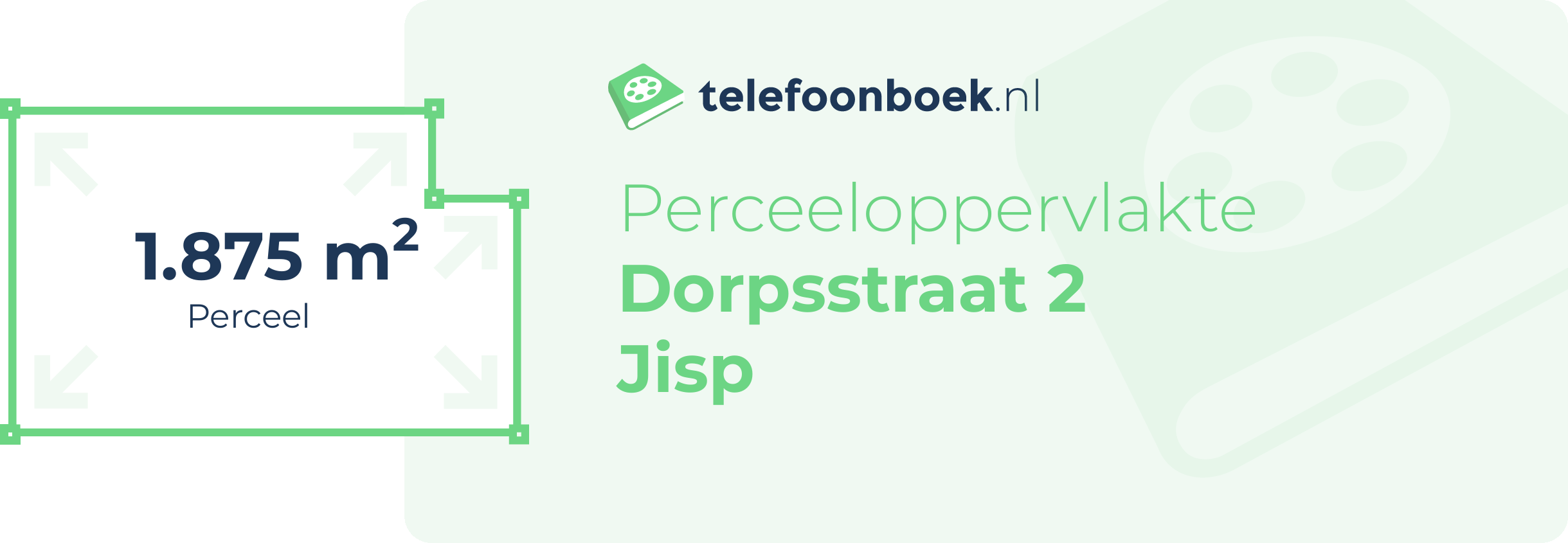 Perceeloppervlakte Dorpsstraat 2 Jisp