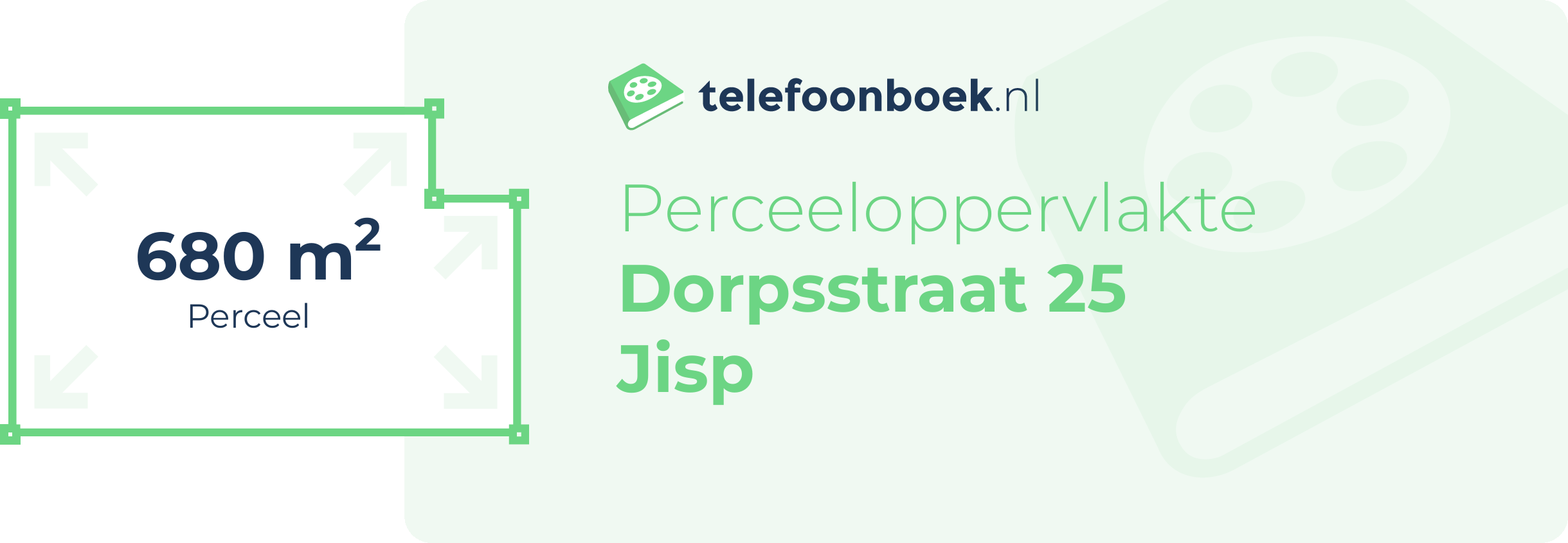 Perceeloppervlakte Dorpsstraat 25 Jisp