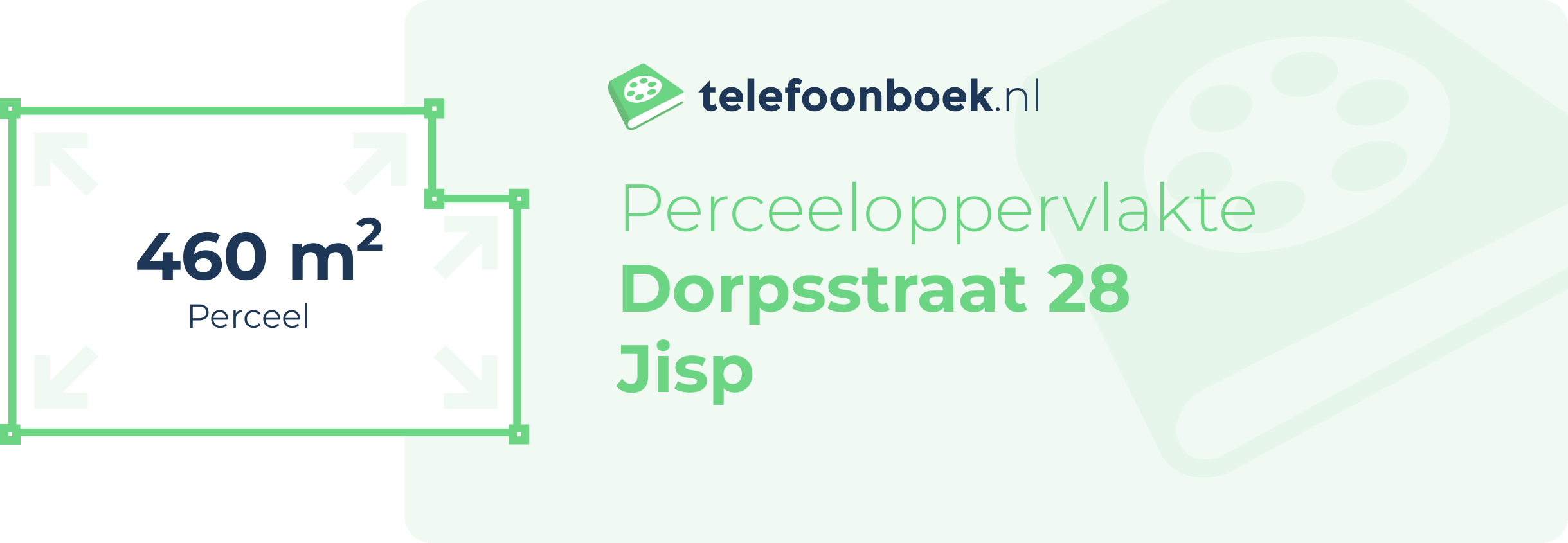 Perceeloppervlakte Dorpsstraat 28 Jisp