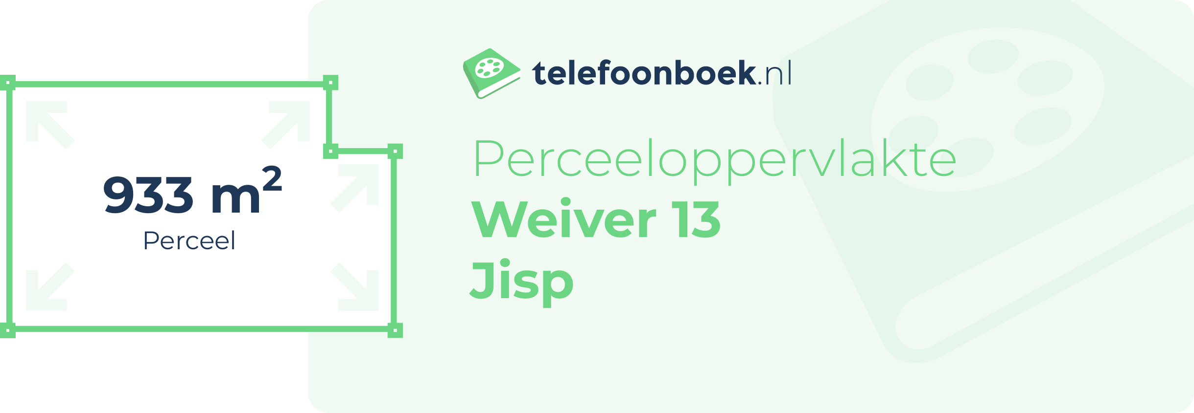 Perceeloppervlakte Weiver 13 Jisp