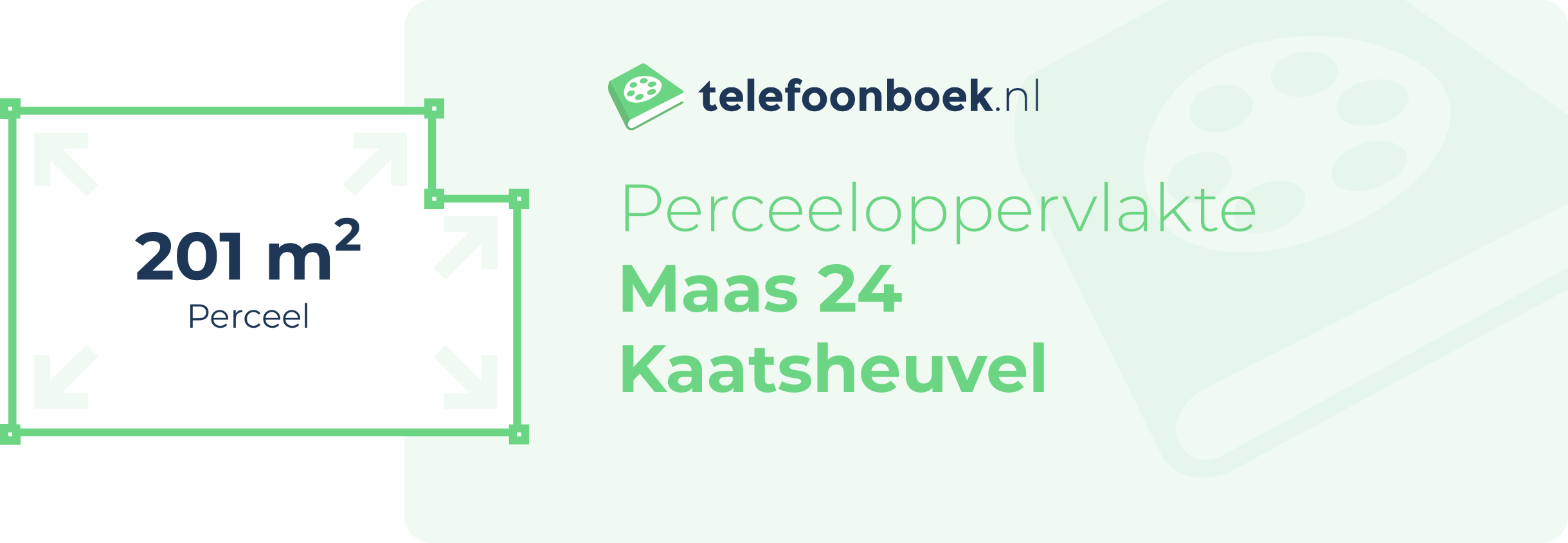 Perceeloppervlakte Maas 24 Kaatsheuvel