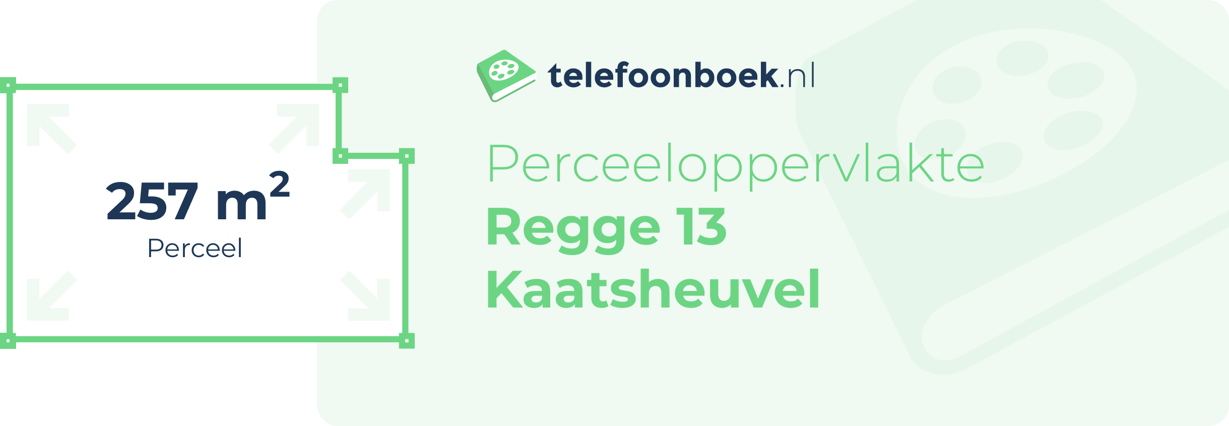 Perceeloppervlakte Regge 13 Kaatsheuvel