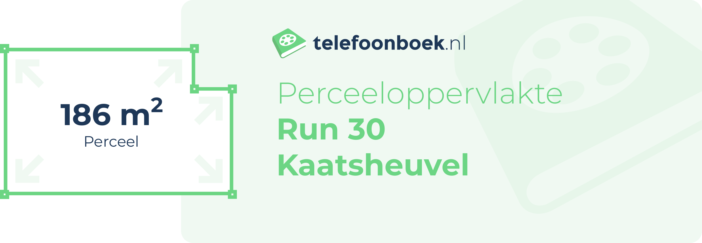 Perceeloppervlakte Run 30 Kaatsheuvel