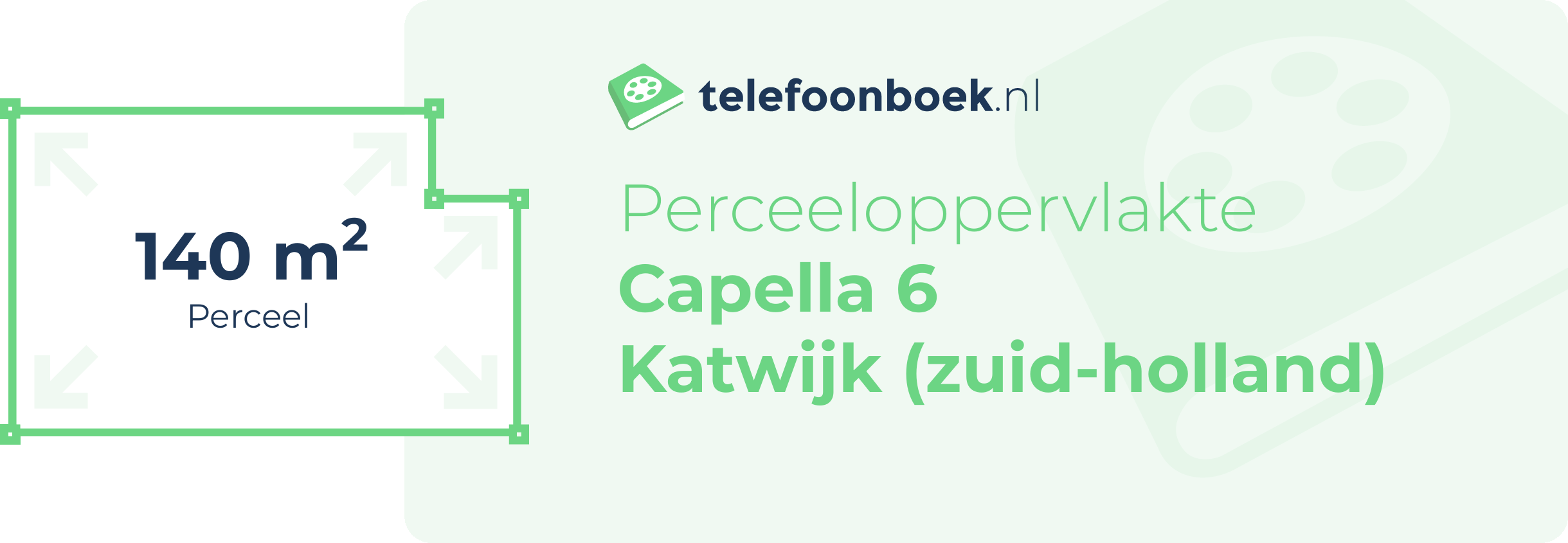 Perceeloppervlakte Capella 6 Katwijk (Zuid-Holland)