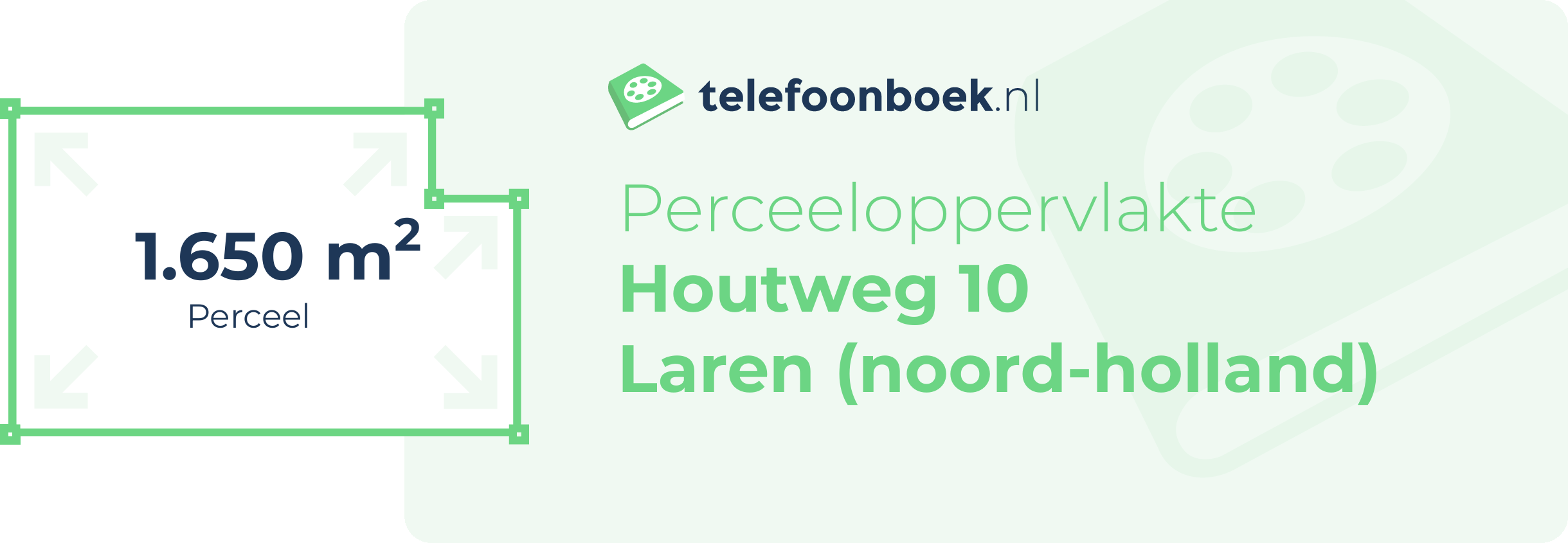 Perceeloppervlakte Houtweg 10 Laren (Noord-Holland)