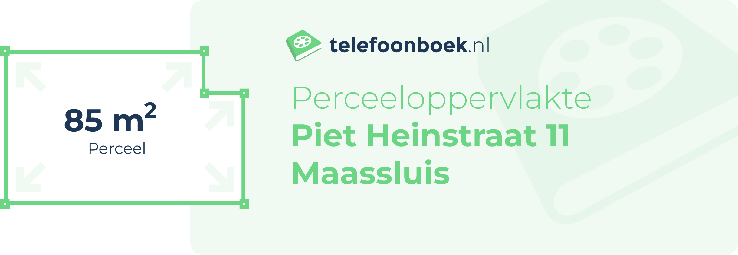 Perceeloppervlakte Piet Heinstraat 11 Maassluis