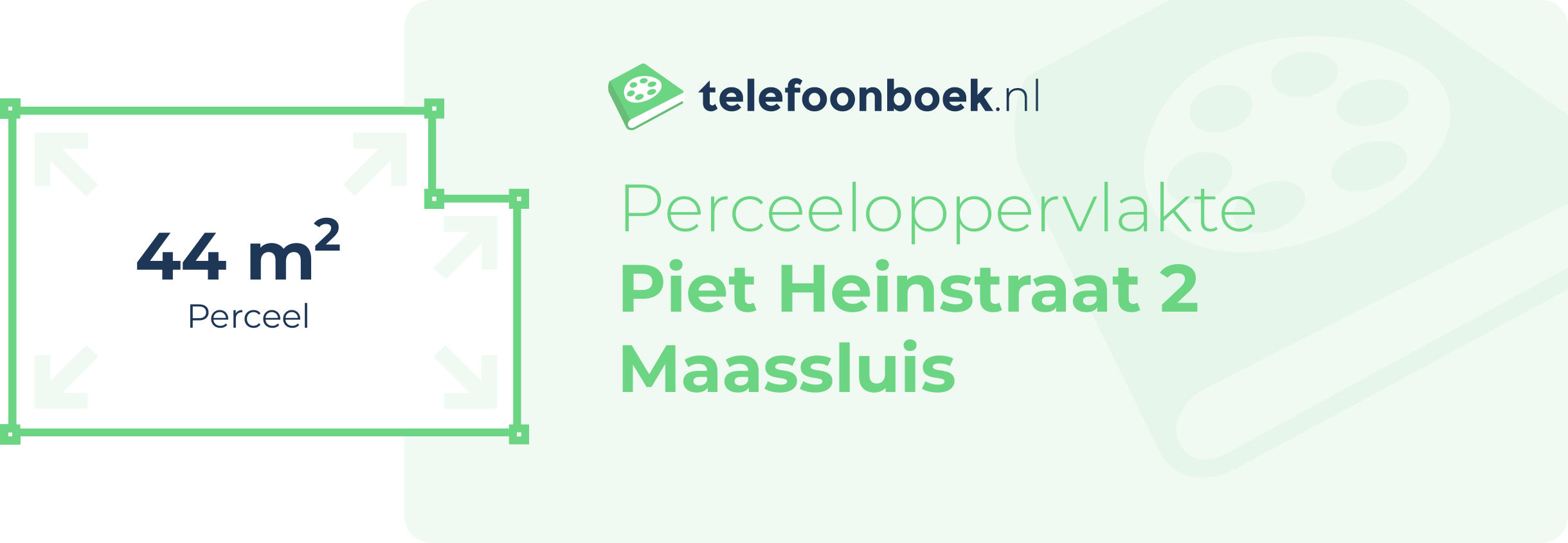 Perceeloppervlakte Piet Heinstraat 2 Maassluis