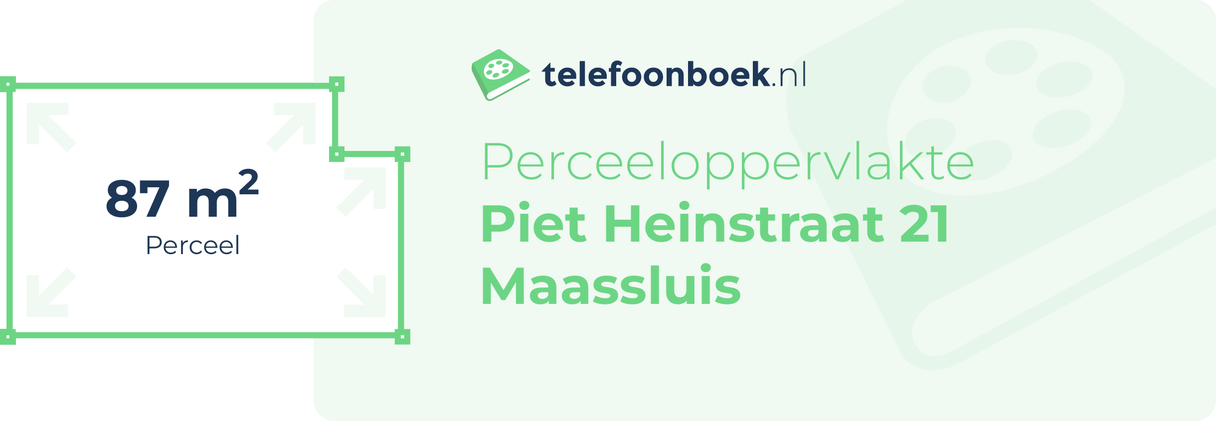 Perceeloppervlakte Piet Heinstraat 21 Maassluis