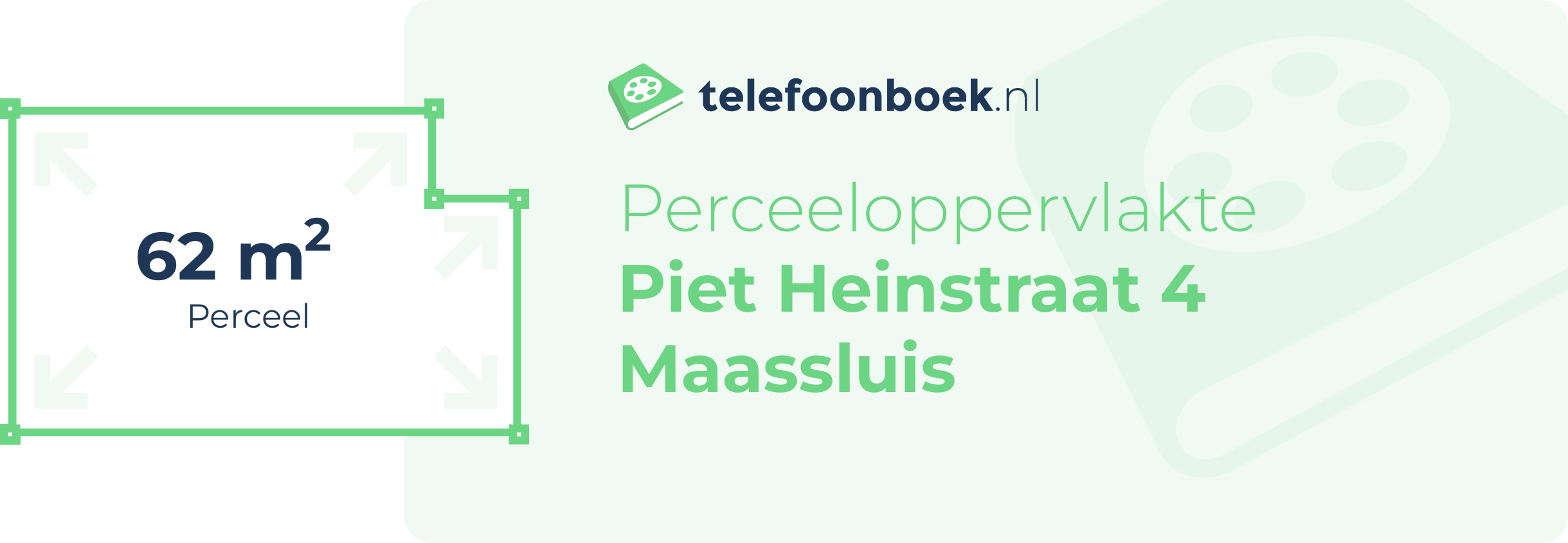Perceeloppervlakte Piet Heinstraat 4 Maassluis