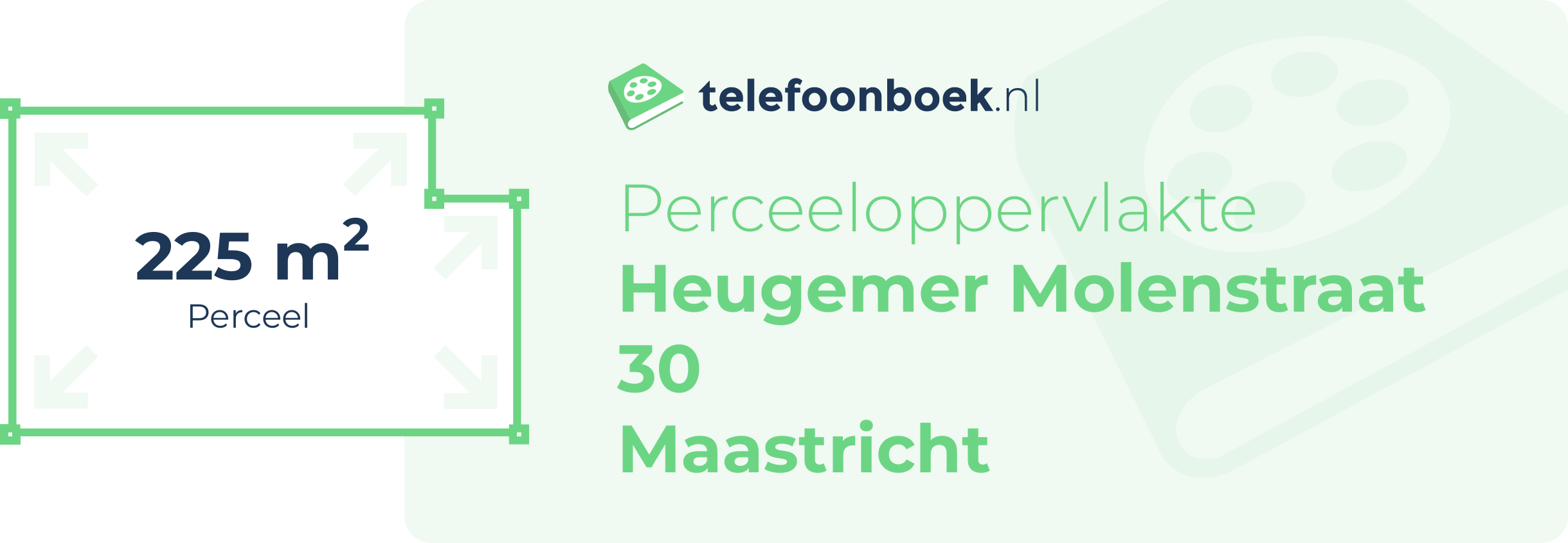 Perceeloppervlakte Heugemer Molenstraat 30 Maastricht