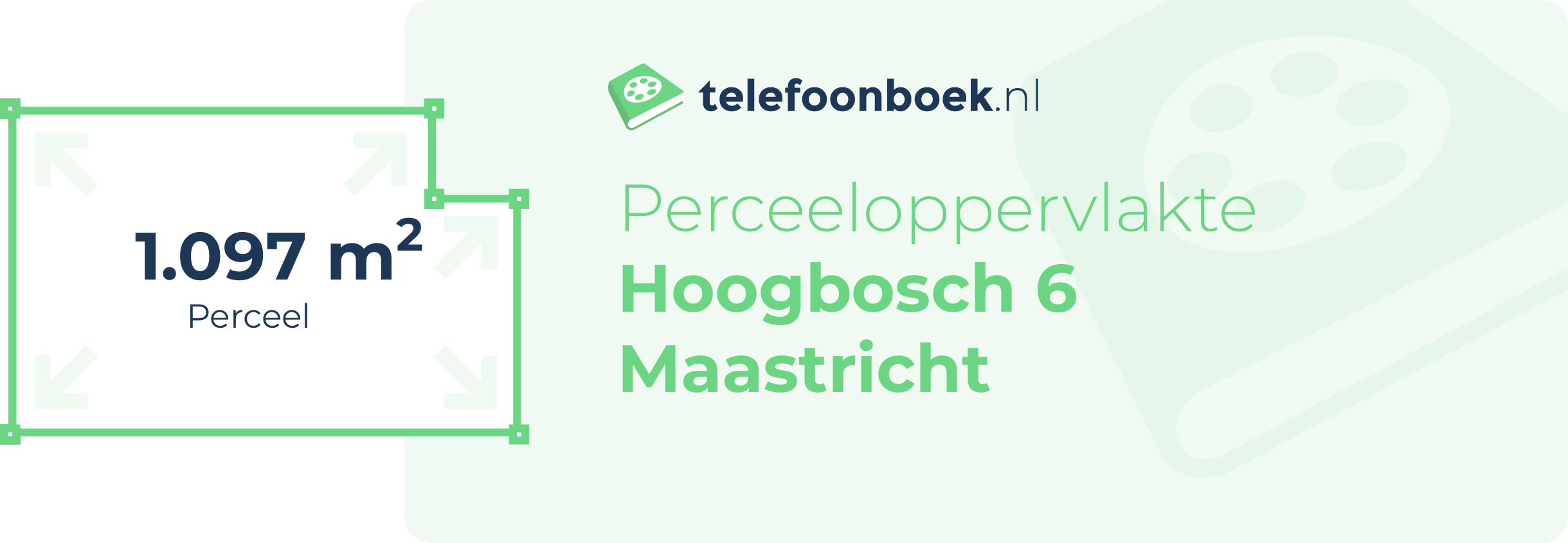 Perceeloppervlakte Hoogbosch 6 Maastricht