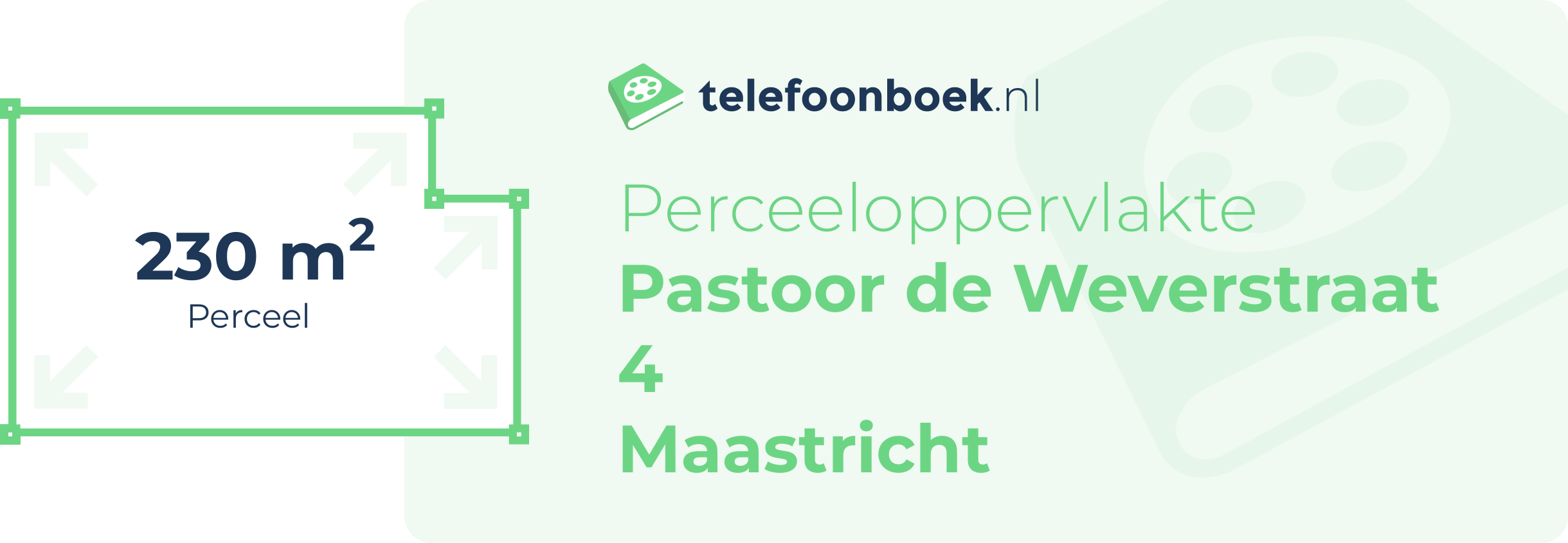 Perceeloppervlakte Pastoor De Weverstraat 4 Maastricht